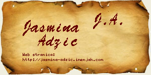 Jasmina Adžić vizit kartica